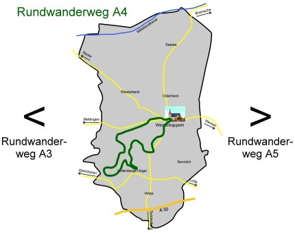 Rundwanderweg A4 Skizze