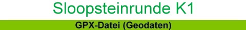 Geodaten Kurzwanderweg K1